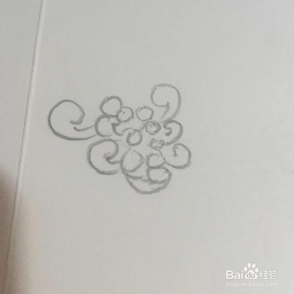 怎样画菊花的简笔画