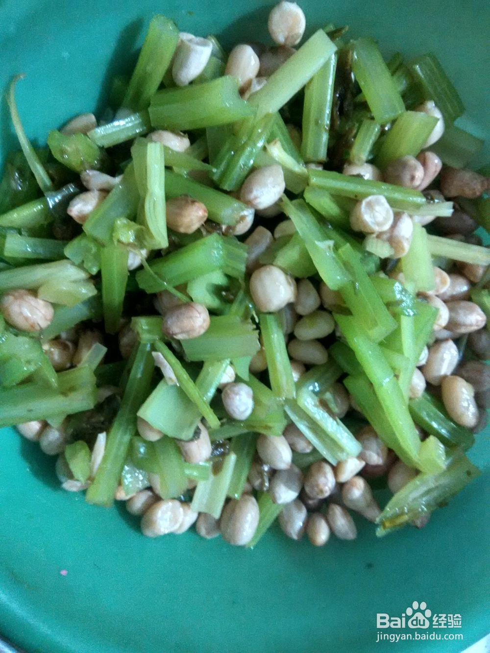 简单之芹菜拌花生