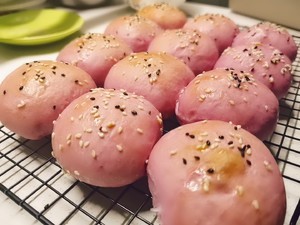 无糖紫薯餐包的做法