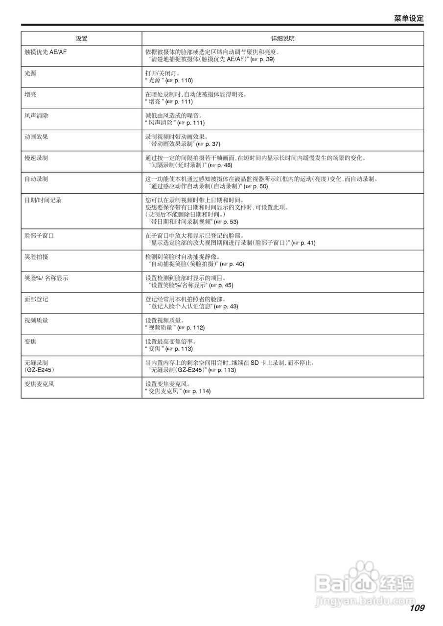 JVC GZ-E205型数码摄像机使用说明书:[11]