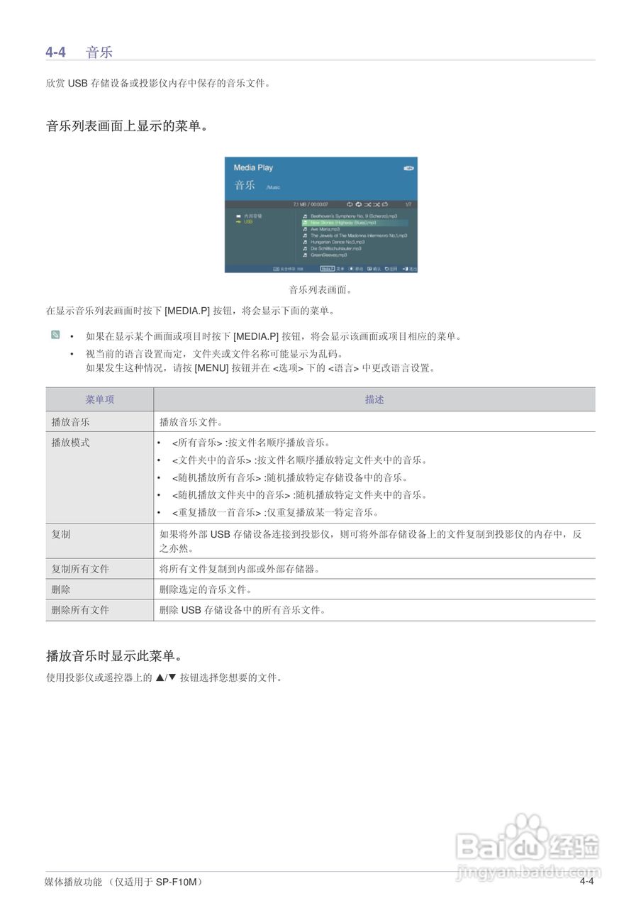 三星SP-F10投影机使用说明书:[7]