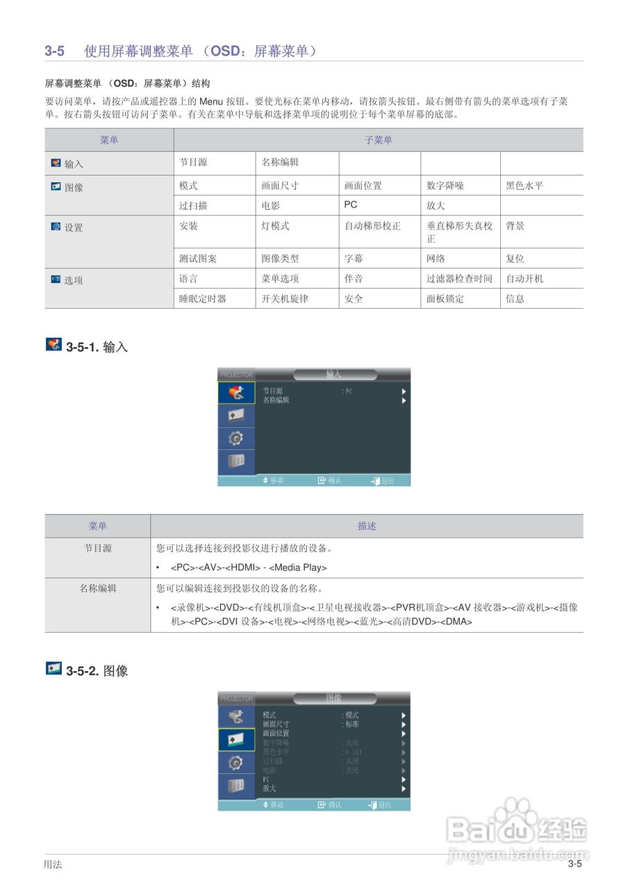 三星SP-M225W投影机使用说明书:[5]