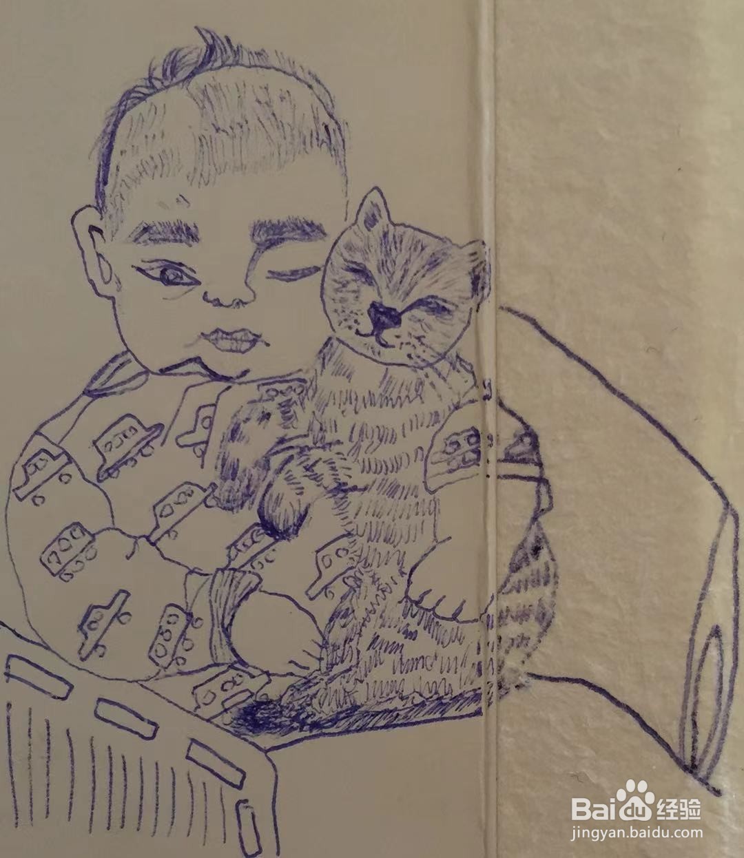 插画教程之侄子帅帅和小猫咪