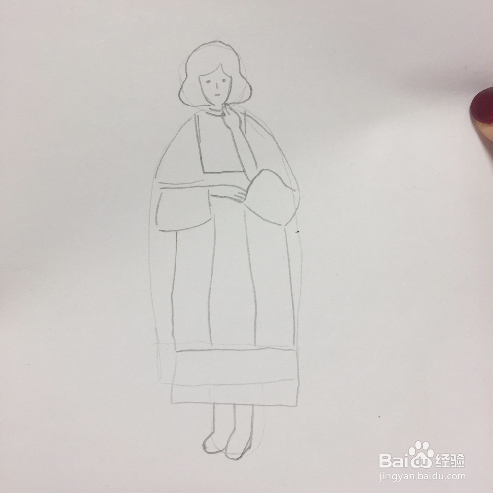 简笔画手绘女孩人物设计教程