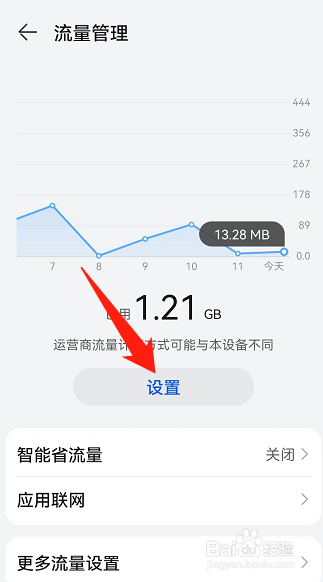 华为怎么设置手机卡流量限额
