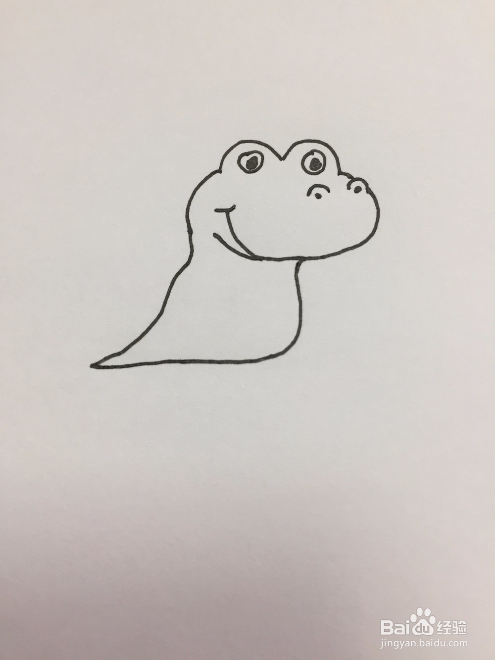 鳄鱼的简单画法