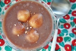 红豆汤圆粥的做法