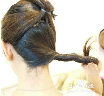 简单淑女范盘发教程