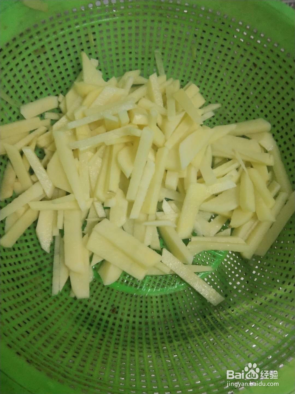 土豆炒肉丝的制作方法