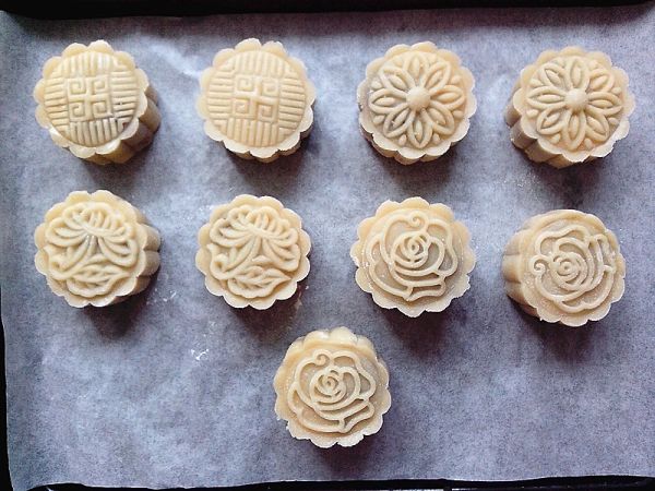 麻薯红豆沙月饼