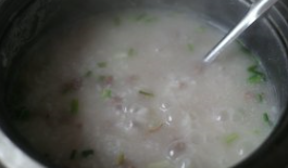 青菜瘦肉粥的做法