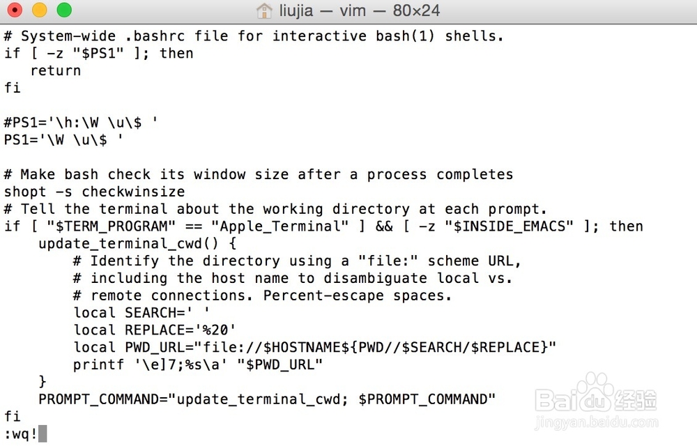 去掉(隐藏)mac终端前面的计算机名