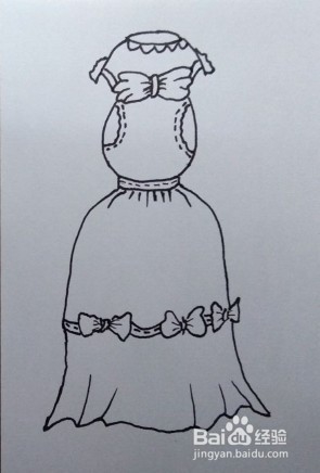 <b>儿童简笔画：如何画公主裙？公主裙怎么画</b>
