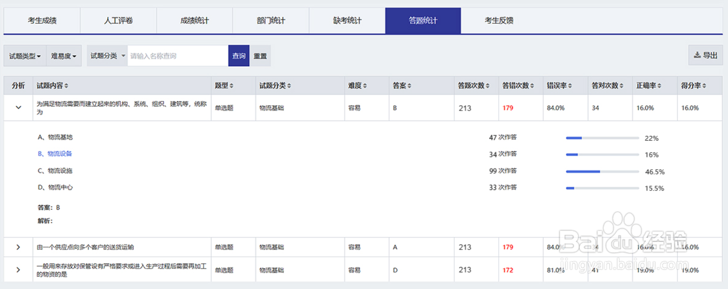 在线考试系统如何分析考试数据