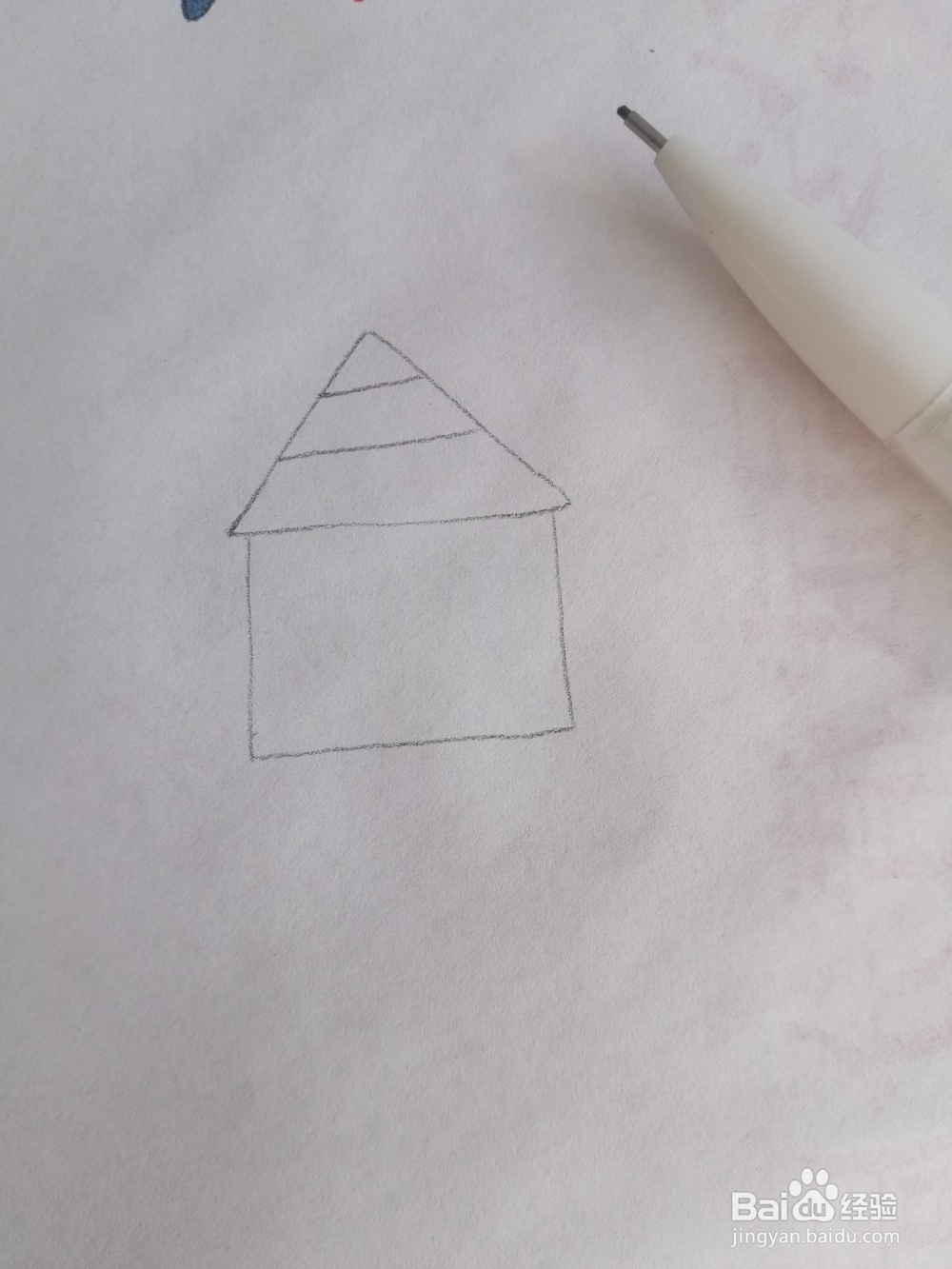 有烟囱的房屋应该怎么画?