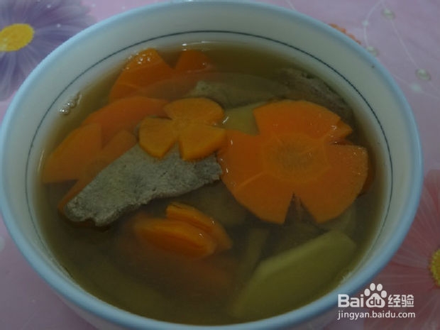 胡萝卜猪肝汤养肝明目