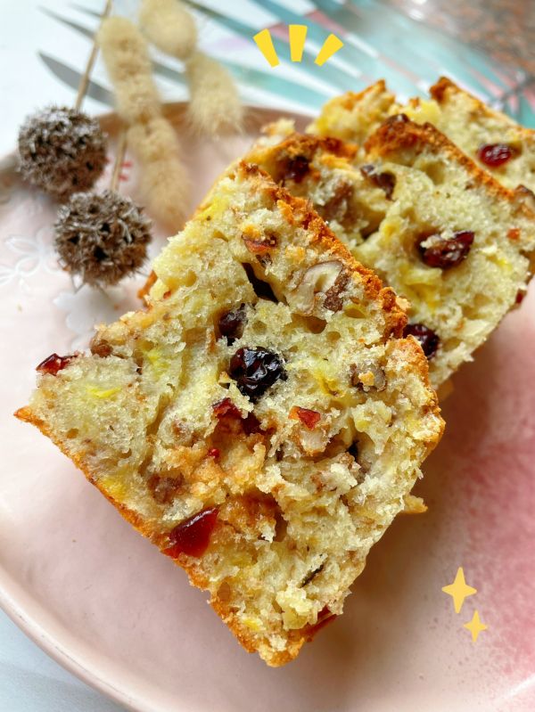 蔓越莓核桃香蕉蛋糕