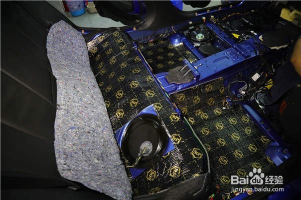 宝马16款328i胎噪隔音处理过程分享