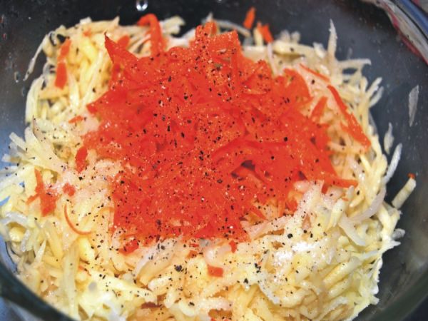 土豆胡萝卜丝饼