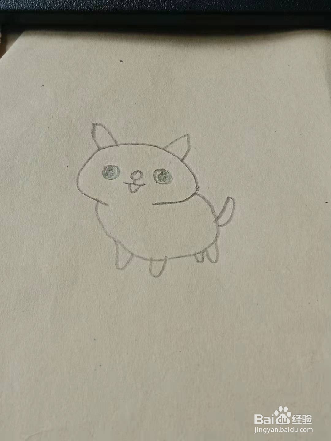创意简笔画小猫