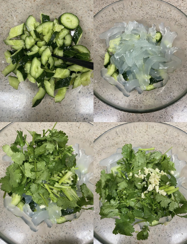 捞汁黄瓜拌凉皮