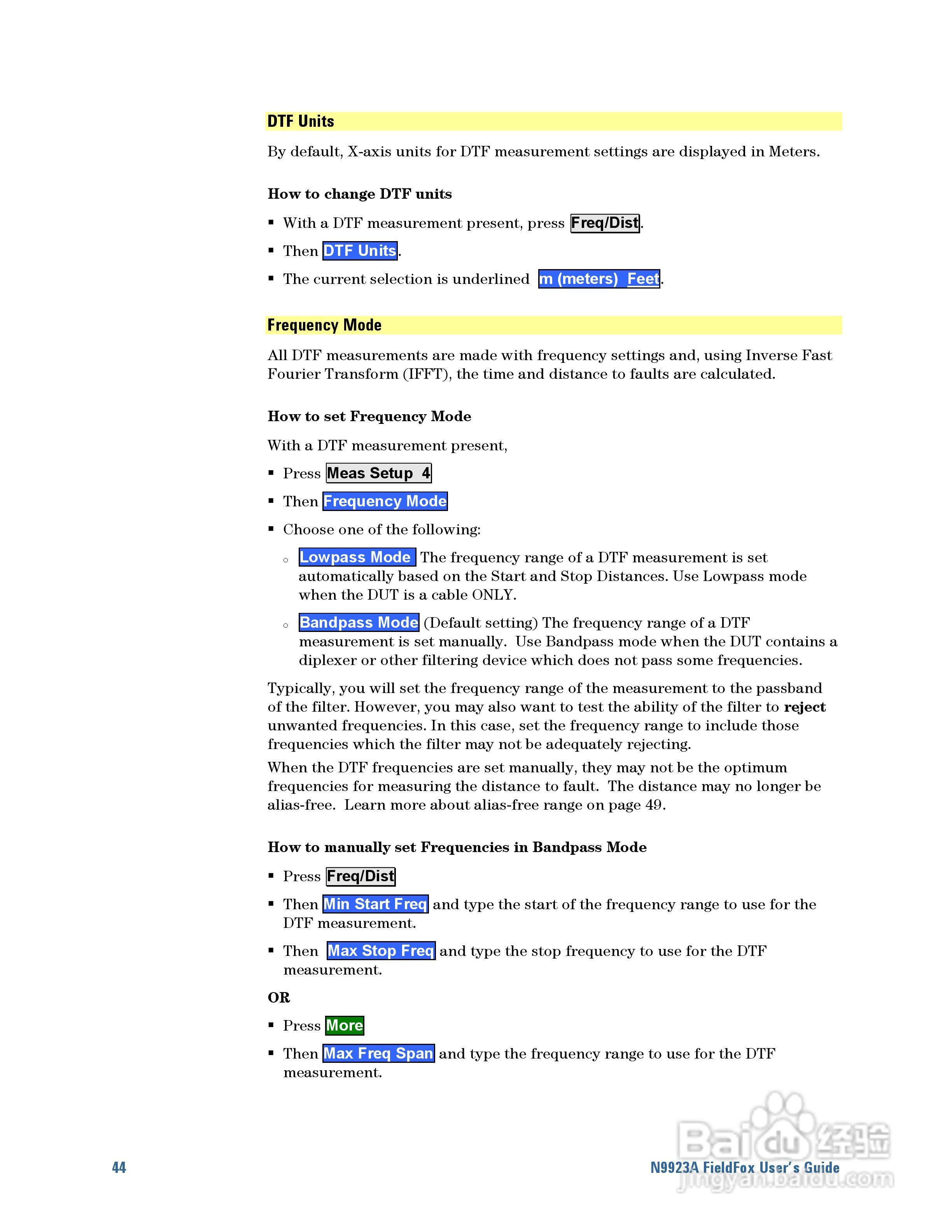 N9923A型Fieldfox手持式RF向量网路分析仪操作手册:[5]