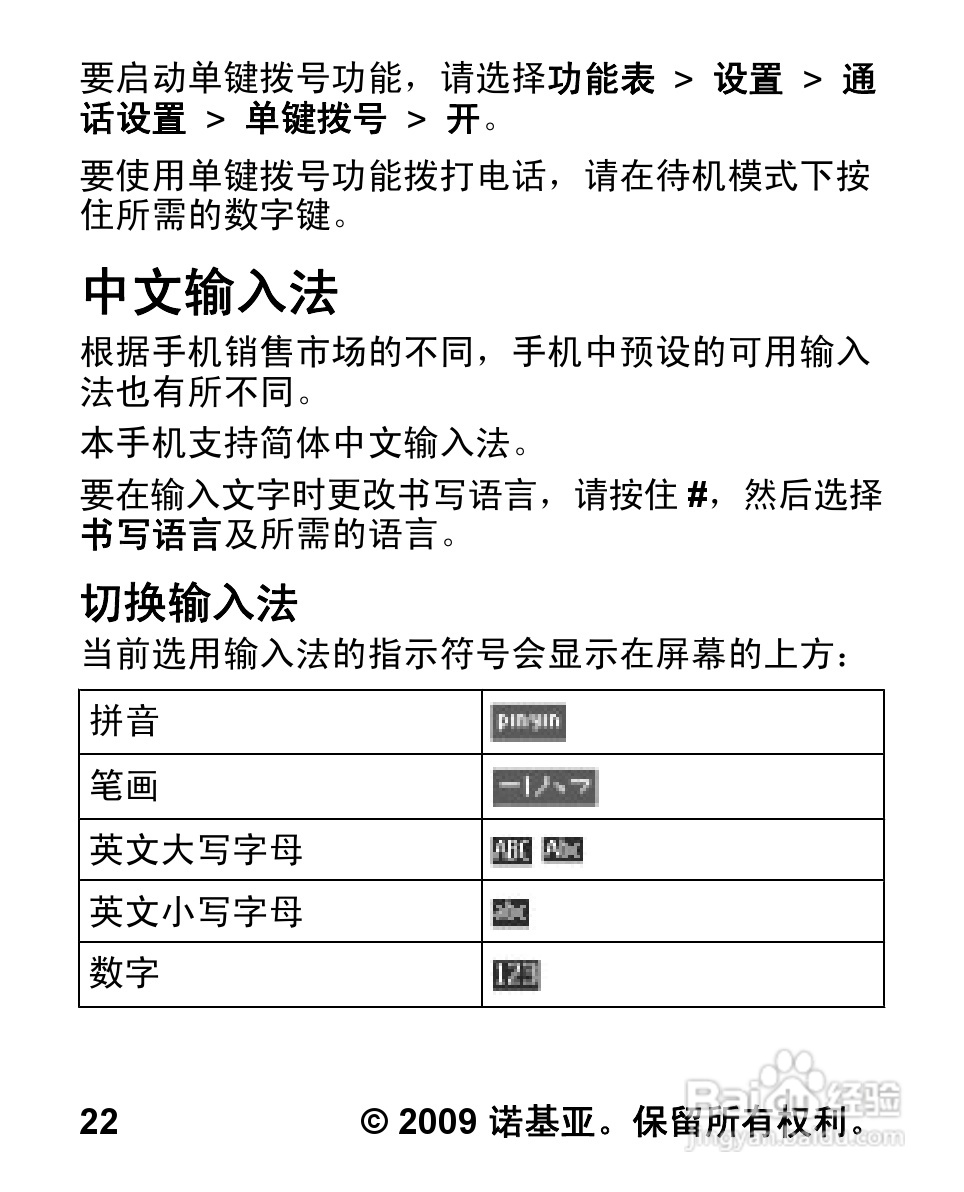 诺基亚2320C手机使用说明书:[3]