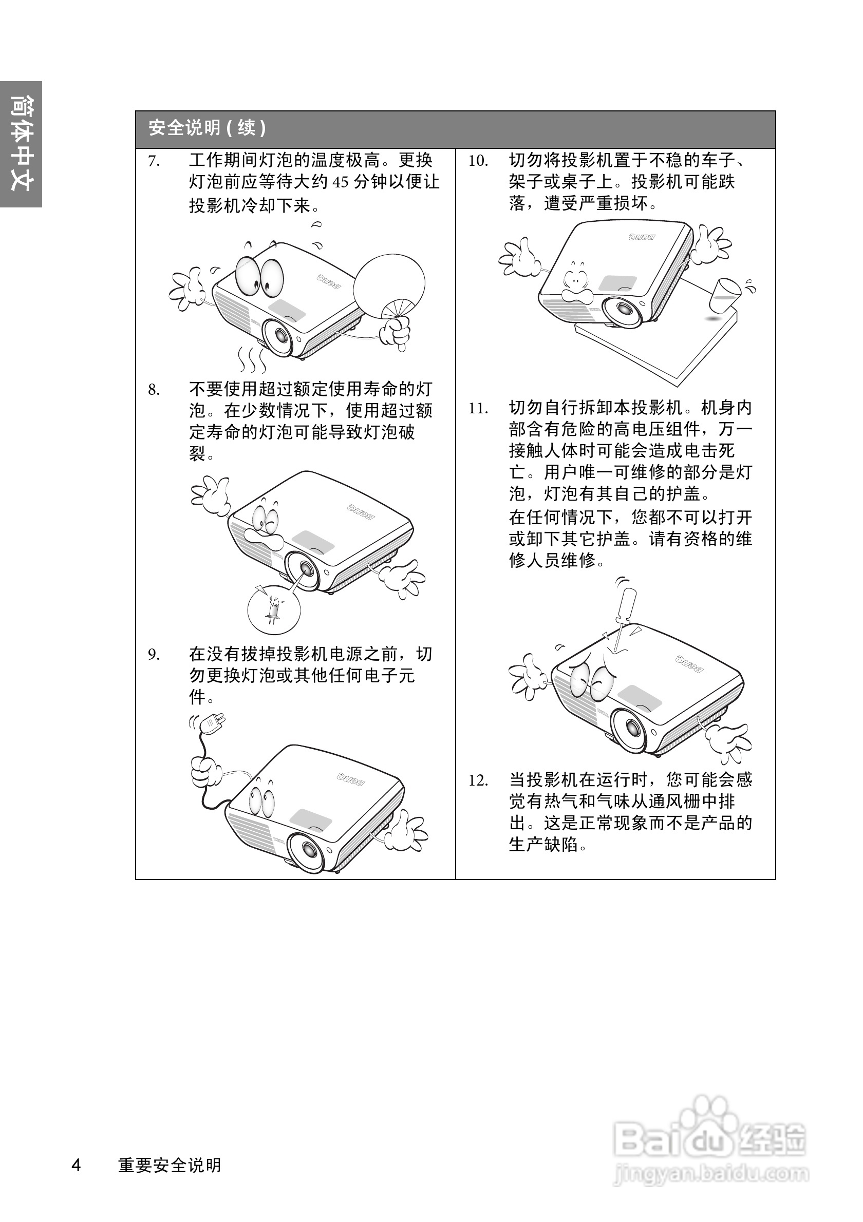 明基BenQ TH700投影机使用说明书:[1]
