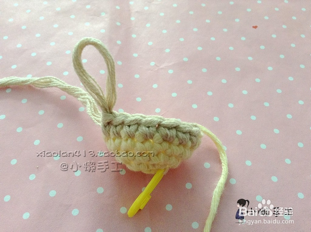 怎样螺旋换色 钩针玩偶技巧图文讲解--小懒编辑