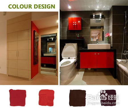 复古潮流来袭红+黑+棕色彩搭配案例分享