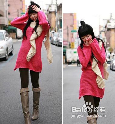 长款毛衣这样穿，既能御寒又不闷热