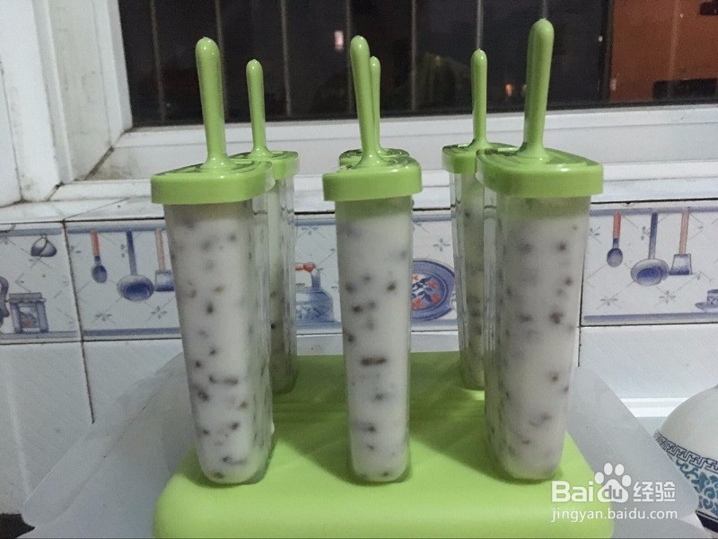 纯手工绿豆酸奶冰棒自制方法