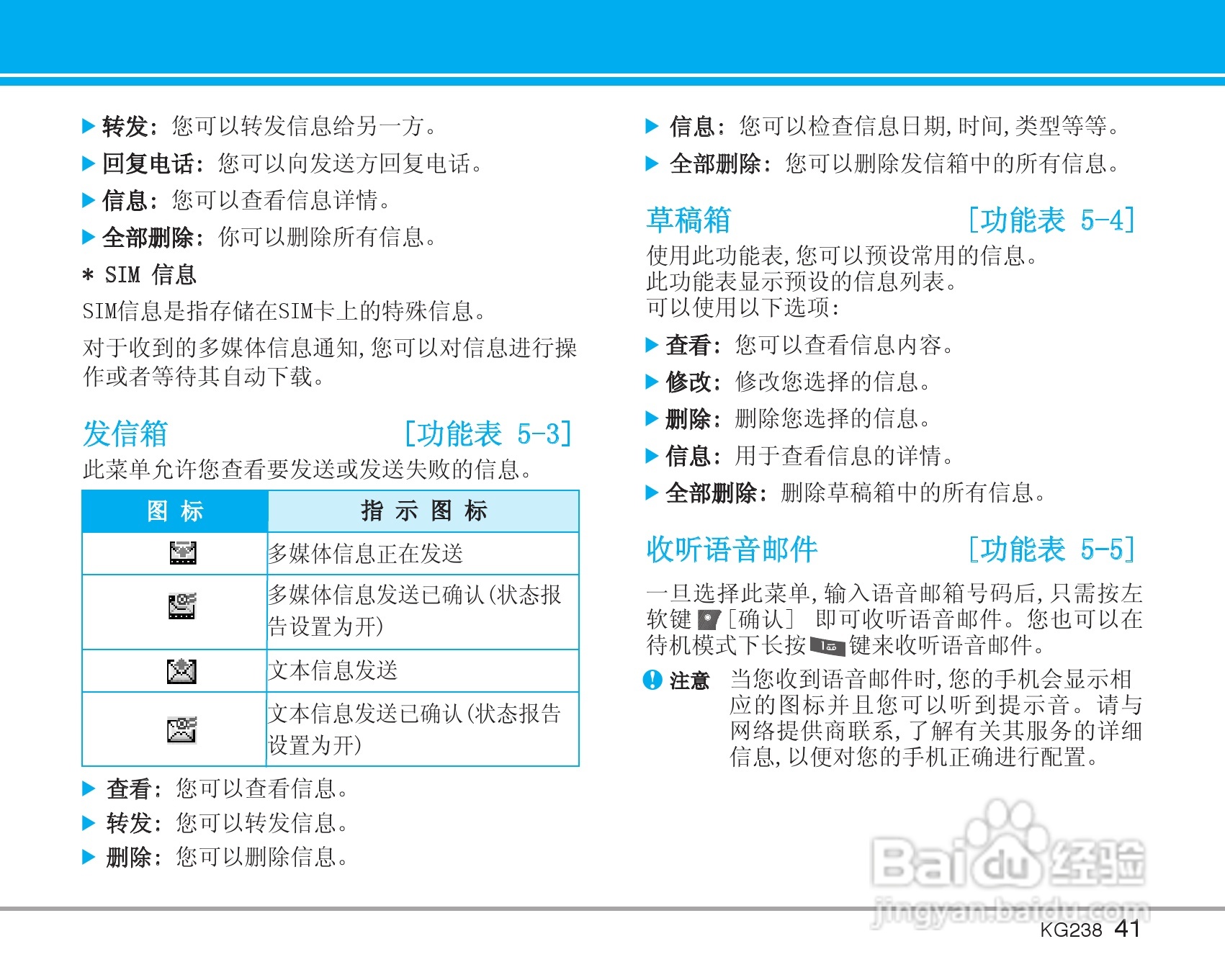 乐金手机KG238型使用说明书:[5]