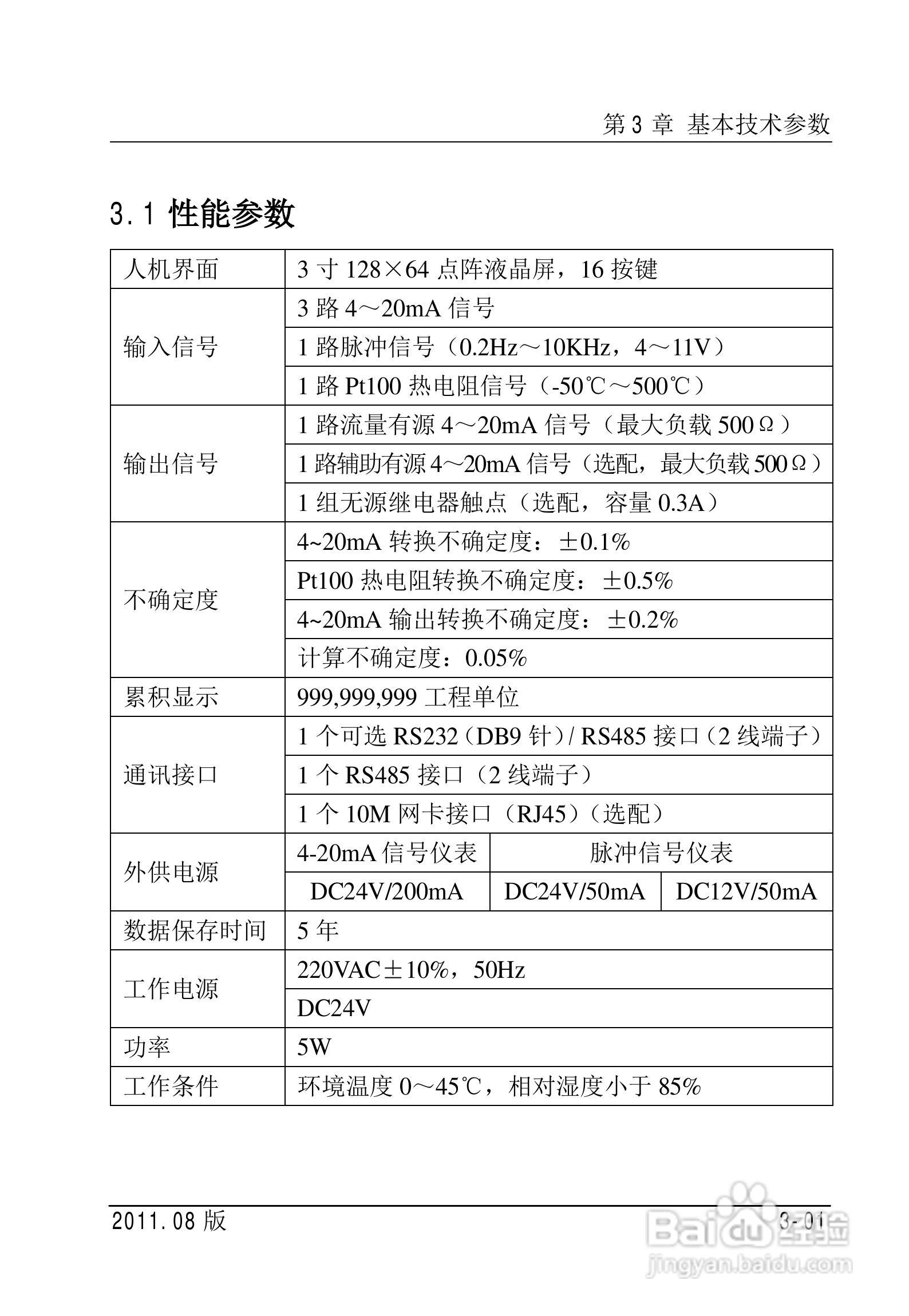 FC2000-IAD流量计算机使用说明书:[2]