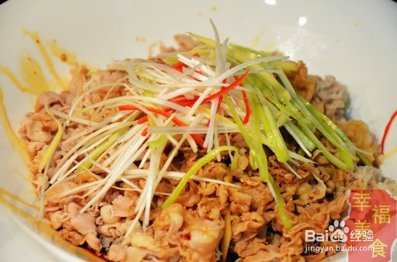 简易快手菜之油泼金针羊肉