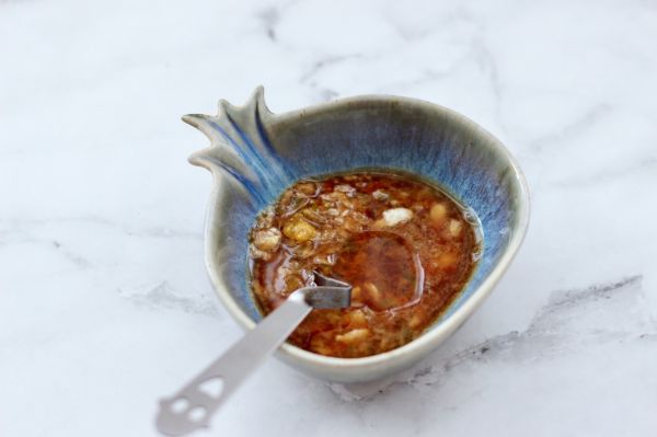 鱿鱼卷拌西兰花