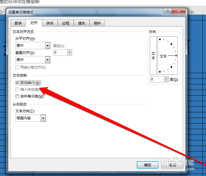 如何设置Excel表格自动换行