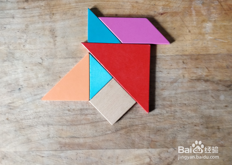 用七巧板怎样拼一只嘴很大的鸟儿？