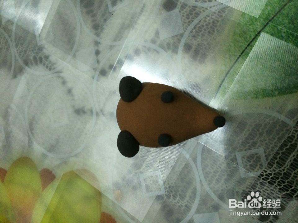 可爱七彩的刺猬