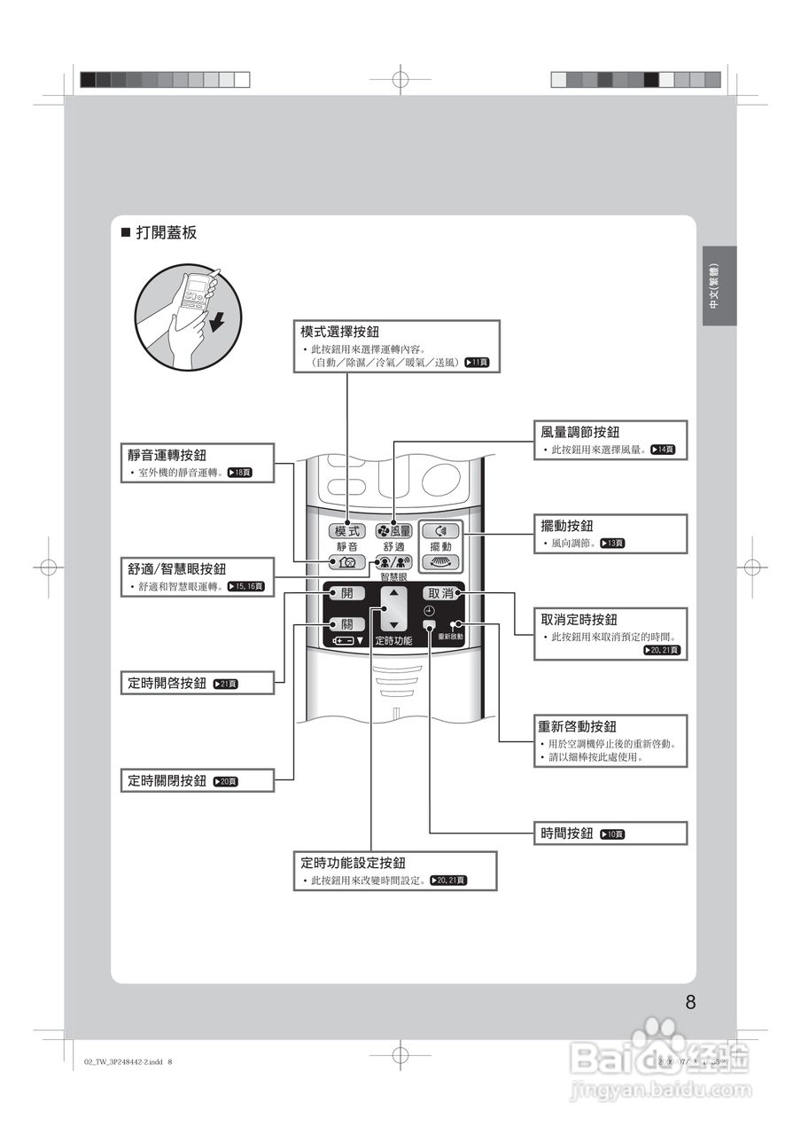 大金FTX(K)S40,CTX(K)S50,60,70JVLT空调说明书:[1]
