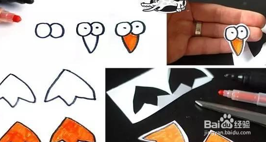 企鹅卷纸筒的制作方法