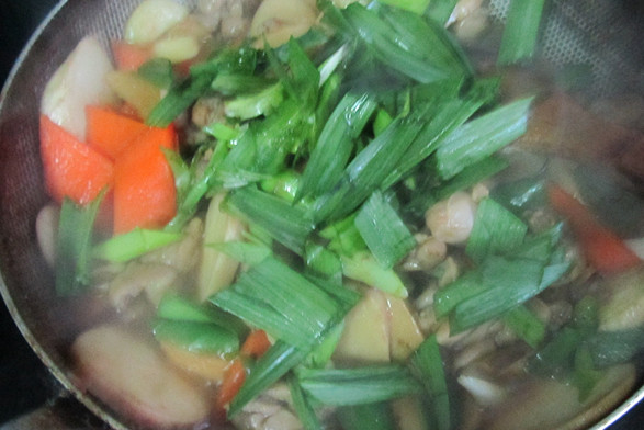蚝油杏鲍菇鸡腿