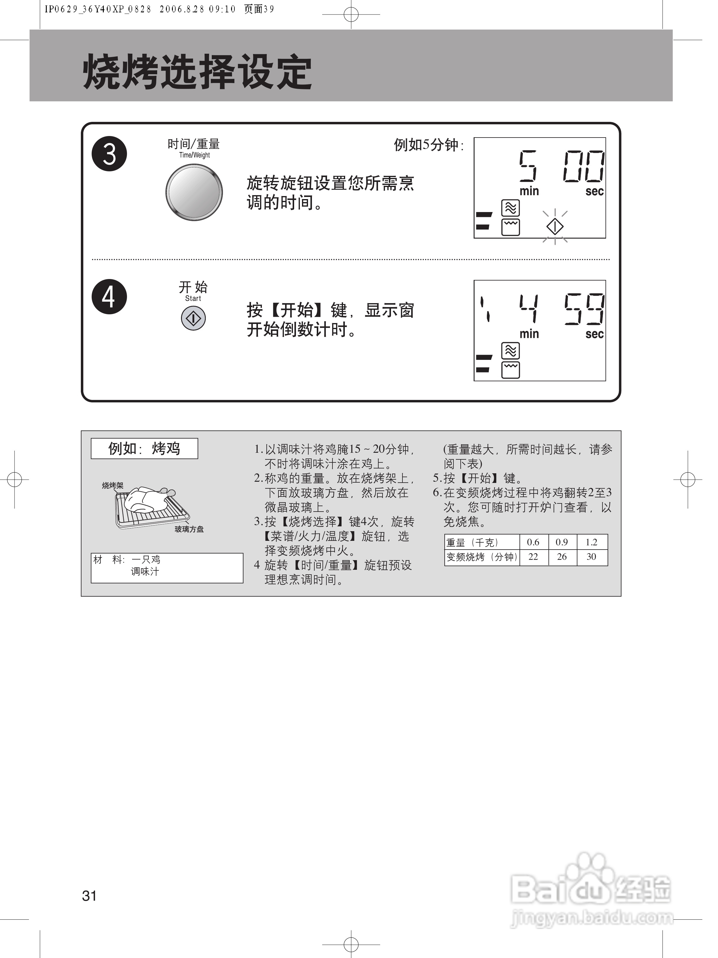 Panasonic变频蒸气微波炉NN-CS596A XPE使用说明书:[2]