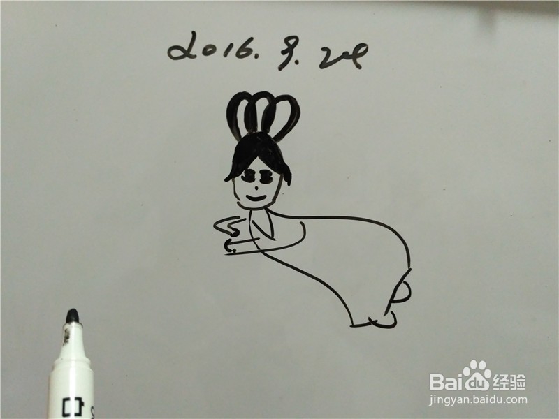 嫦娥奔月怎么画