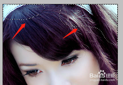 PS调出美女头像图片经典的朦胧紫色调