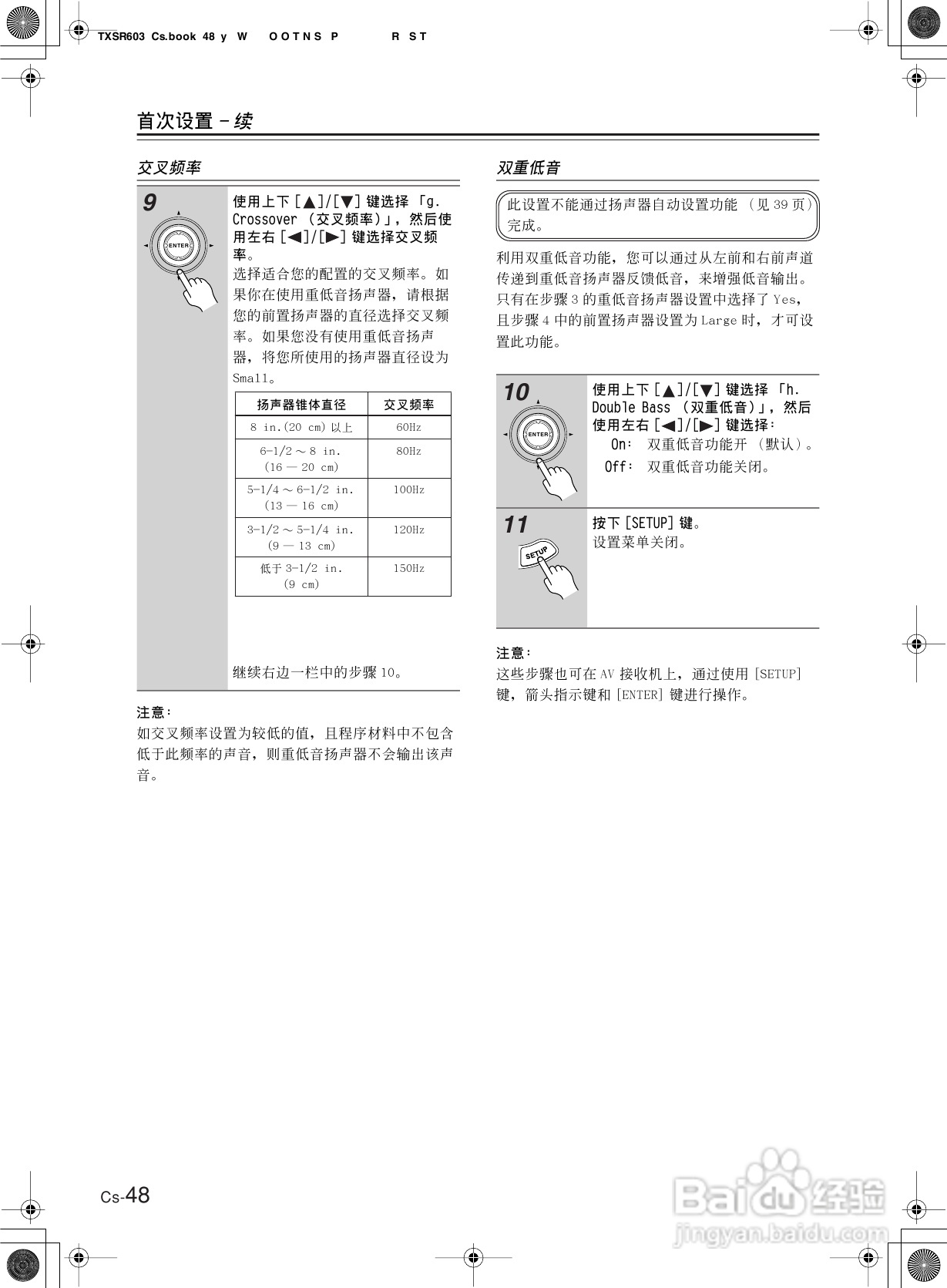 安桥AV接收机TX-SR603型使用说明书:[3]