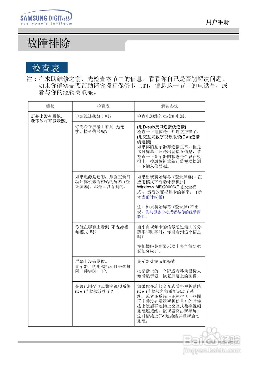 三星151N液晶显示器使用说明书:[6]
