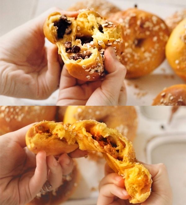 软软软真南瓜贝果(超详细视频教程)