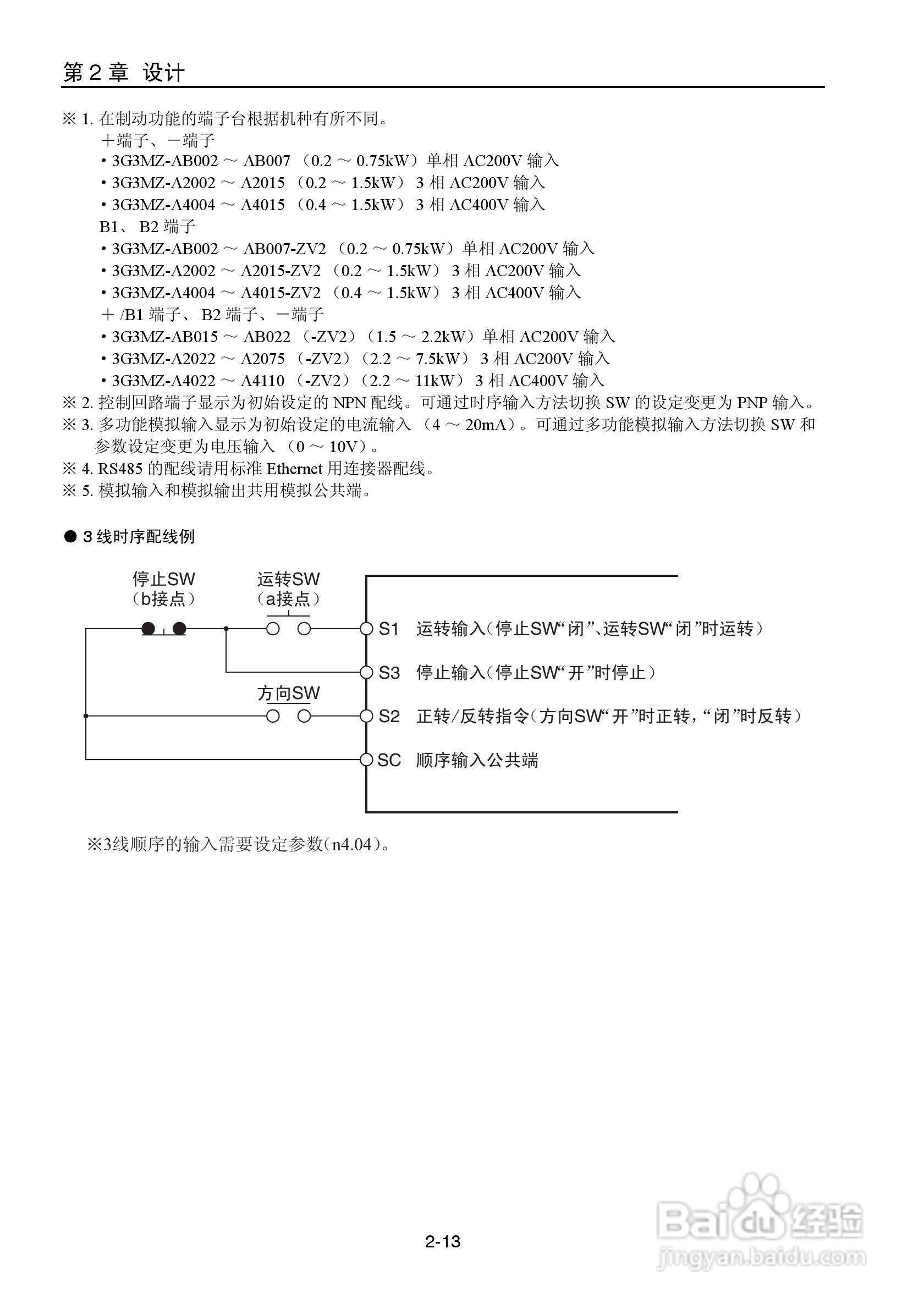 OMRON 3G3MZ系列变频器操作手册:[4]
