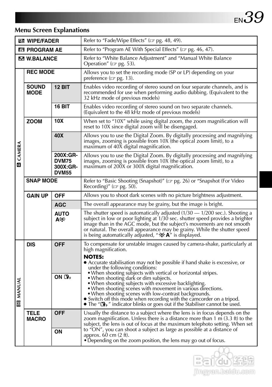 胜利JVC GR-DVM75数码摄像机使用说明书:[4]